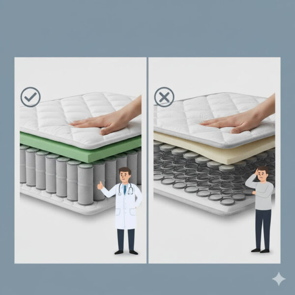 از کجا بفهمیم تشک طبی فنری است؟