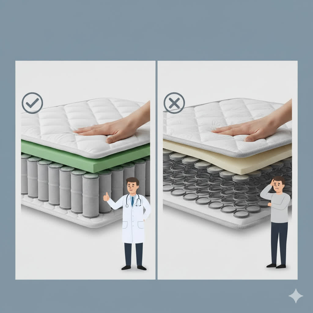 از کجا بفهمیم تشک طبی فنری است؟