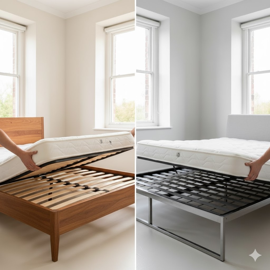 کفی تخت چوبی بهتره یا فلزی؟