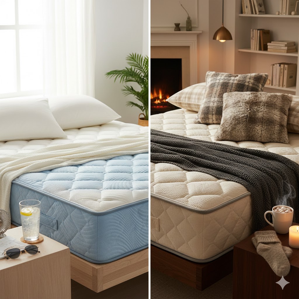 مقایسه تشک تابستانی و زمستانی